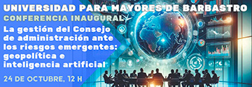 Imagen noticia 'Acto de Apertura del Curso Académico 2025/2026 de la Universidad para Mayores de Barbastro.'