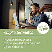 Abierto el plazo para la prueba libre de acceso a la universidad para mayores de 25 y 45 años.