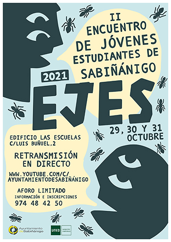 Cartel del II Encuentro de Jóvenes Estudiantes de Sabiñánigo