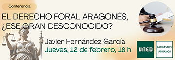 Imagen noticia 'Conferencia sobre derecho foral aragonés en UNED Sabiñánigo'