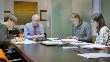 Reunión con el Vicerrector de Tecnología de la UNED, Juan Cigarrán, en la UNED de Barbastro.