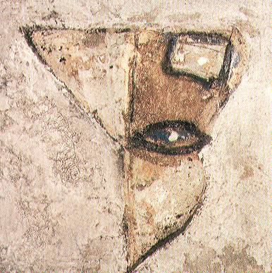 Mscara. Mixta/tela. 29x29 cm. 2001.